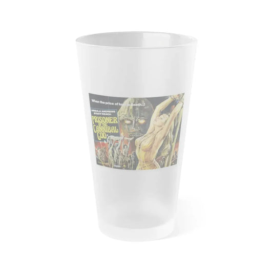 PRISONER OF THE CANNIBAL GOD 1979 Movie Poster - Frosted Pint Glass 16oz Default Title - Go Mug Yourself