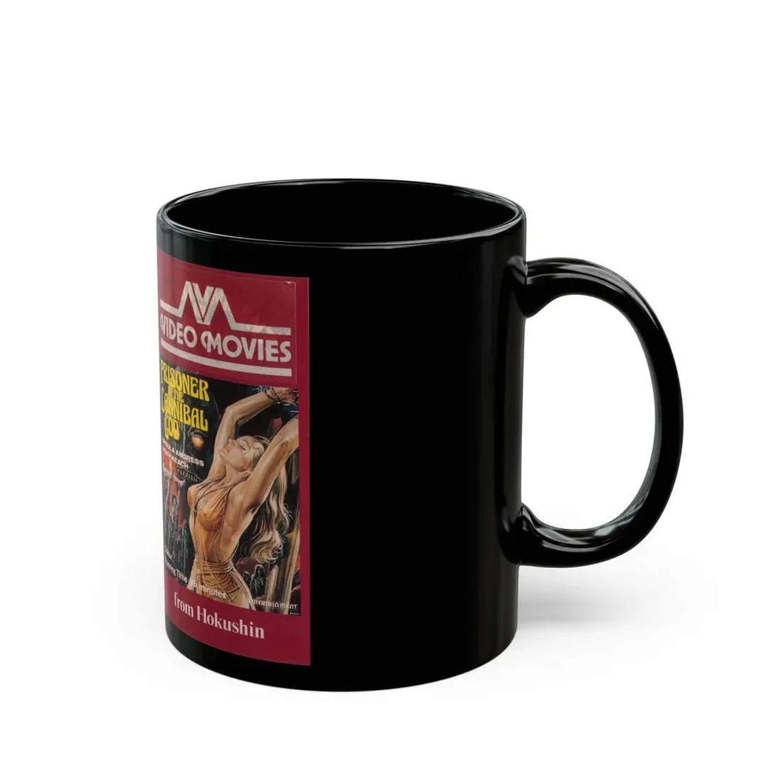 PRISONER OF THE CANNIBAL GOD (VHS COVER) - Black Coffee Mug - Go Mug Yourself