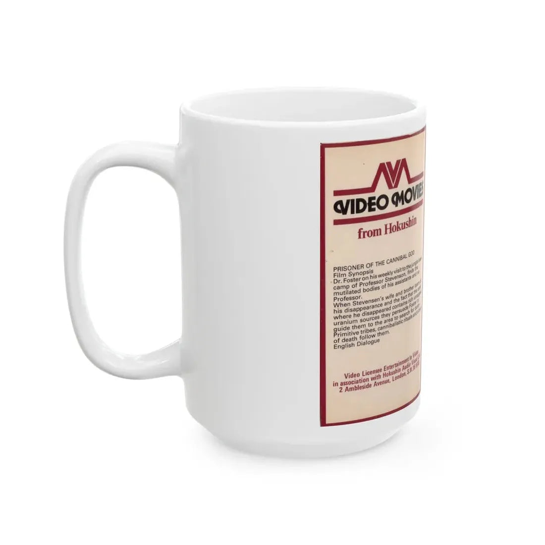 PRISONER OF THE CANNIBAL GOD (VHS COVER) - White Coffee Mug - Go Mug Yourself
