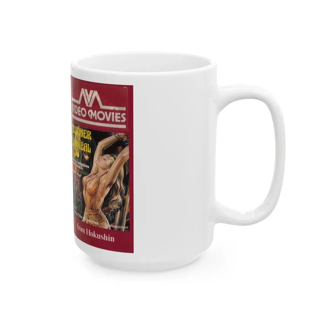 PRISONER OF THE CANNIBAL GOD (VHS COVER) - White Coffee Mug - Go Mug Yourself