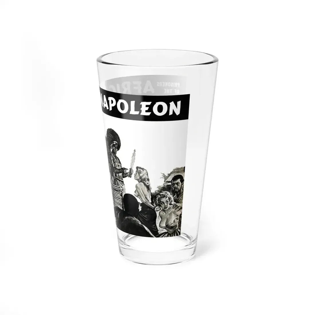 Prisoners of the African Napoleon, Man's Daring, December 1960 (Magazine Illustration) Pint Glass 16oz - Go Mug Yourself