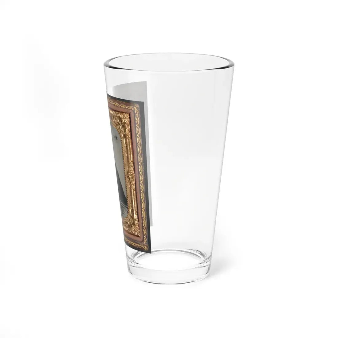 Private Archibald D. Council Of Co. K, 18th North Carolina Infantry Regiment, In Uniform And Wrapped With Hospital Blanket (U.S. Civil War) Pint Glass 16oz - Go Mug Yourself