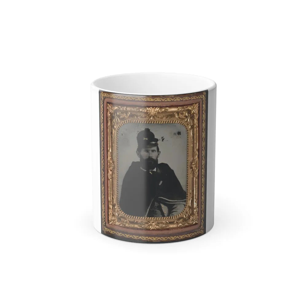 Private Archibald D. Council of Co. K, 18Th North Carolina Infantry Regiment, in Uniform and Wrapped With Hospital Blanket (U.S. Civil War) Color Changing Coffee Mug 11oz-11oz-Go Mug Yourself