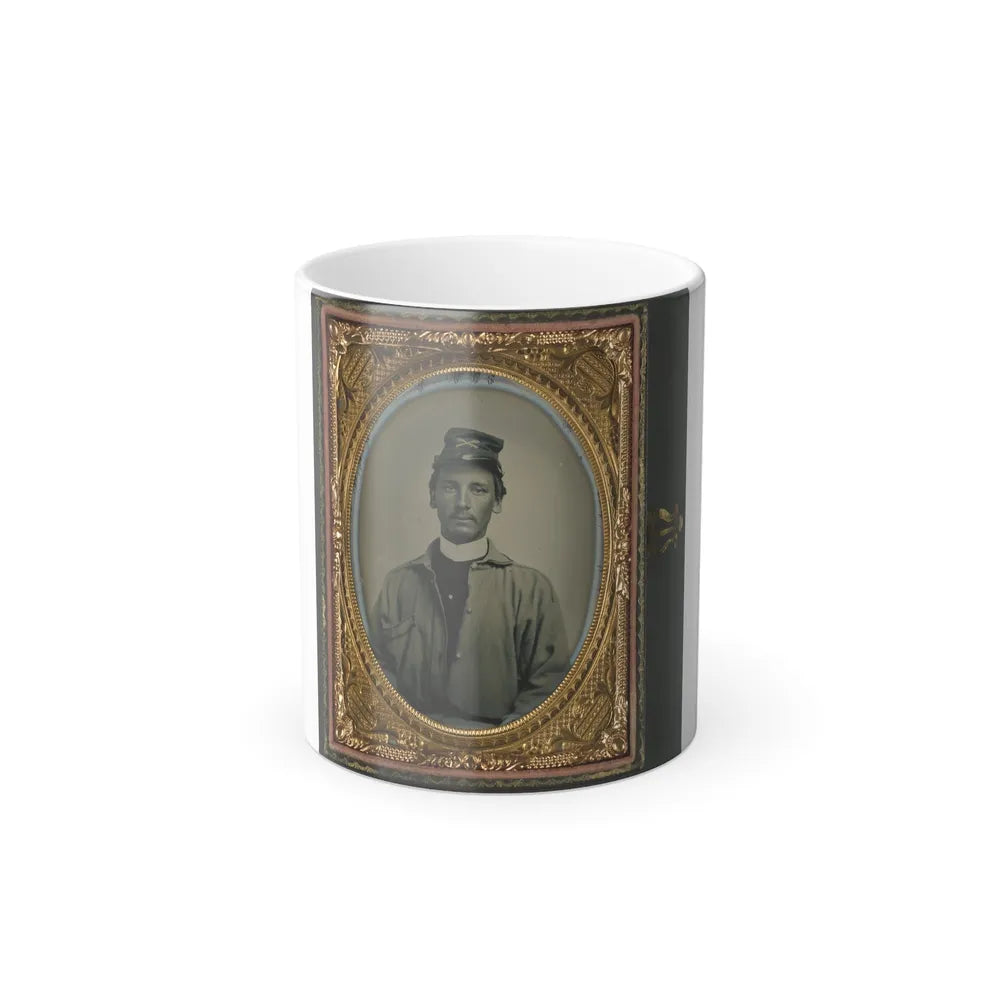 Private Archibald Magill Smith of Co. F, 1St Virginia Cavalry Regiment, and Co. D, 6Th Virginia Cavalry Regiment, in Uniform (U.S. Civil War) Color Changing Coffee Mug 11oz-11oz-Go Mug Yourself