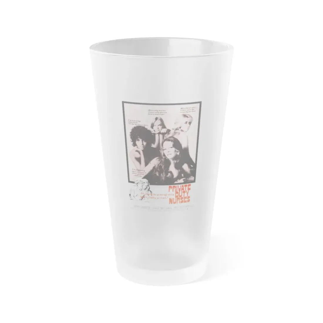 PRIVATE DUTY NURSES 1971 Movie Poster - Frosted Pint Glass 16oz Default Title - Go Mug Yourself