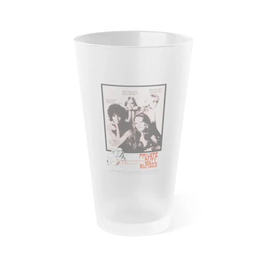 PRIVATE DUTY NURSES 1971 Movie Poster - Frosted Pint Glass 16oz Default Title - Go Mug Yourself