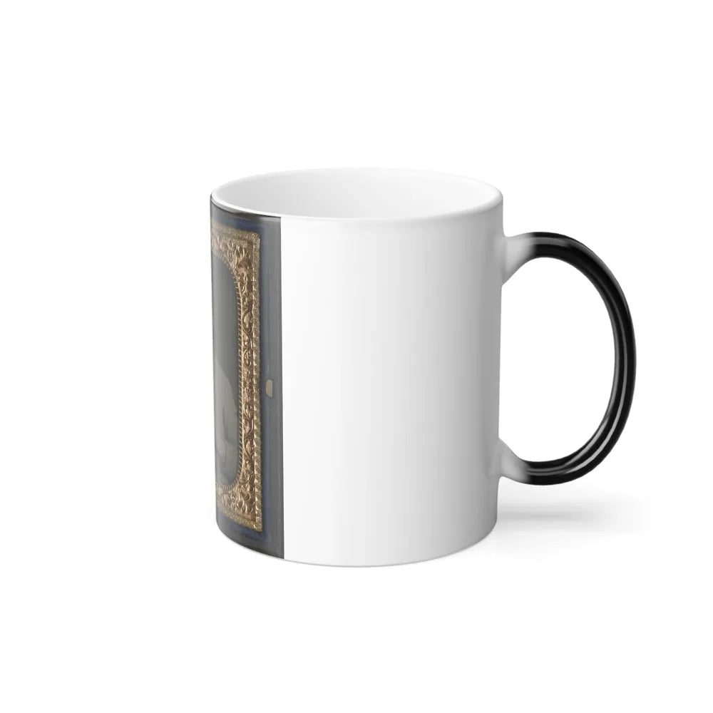 Private Peter Jones of 12Th Virginia Infantry Regiment, With Pistol (U.S. Civil War) Color Changing Coffee Mug 11oz-Go Mug Yourself
