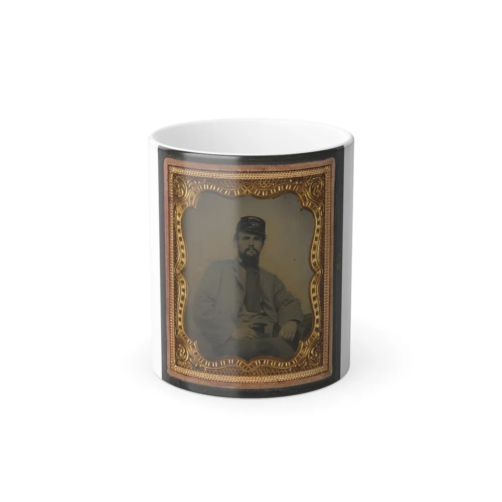 Private Richard F. Bernard of Co. A, 13Th Virginia Infantry Regiment, in Uniform (U.S. Civil War) Color Changing Coffee Mug 11oz-11oz-Go Mug Yourself