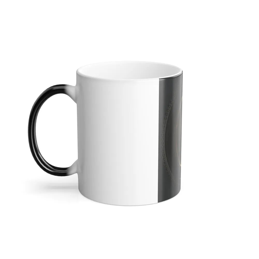 Private Roscoe G. Davenport of Company H, 21St Maine Infantry in Front of Painted Backdrop Showing Rugged Coast (U.S. Civil War) Color Changing Coffee Mug 11oz-Go Mug Yourself