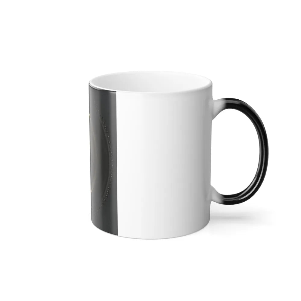 Private Roscoe G. Davenport of Company H, 21St Maine Infantry in Front of Painted Backdrop Showing Rugged Coast (U.S. Civil War) Color Changing Coffee Mug 11oz-Go Mug Yourself