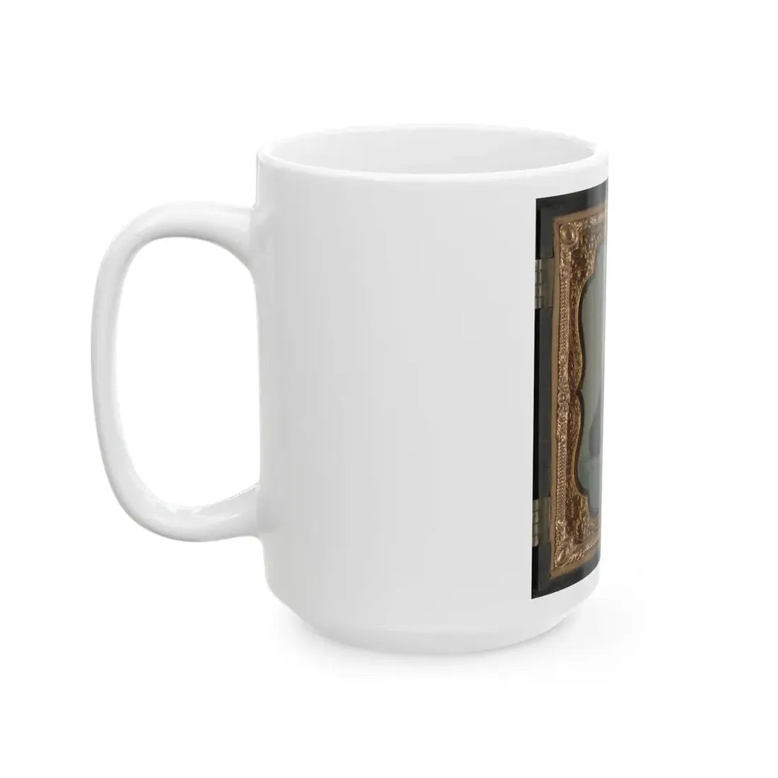 Private William B. Todd Of Company E, 9th Virginia Cavalry Regiment With Colt Army Revolver And Smoking A Cigar (U.S. Civil War) White Coffee Mug - Go Mug Yourself