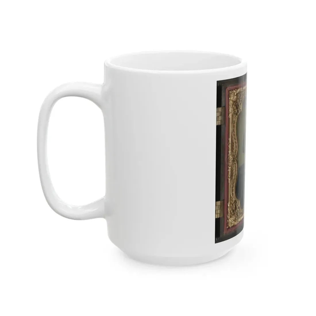 Private William H. Presgraves Of Company K, 97th Militia Virginia Infantry Regiment, With Rifle (U.S. Civil War) White Coffee Mug - Go Mug Yourself
