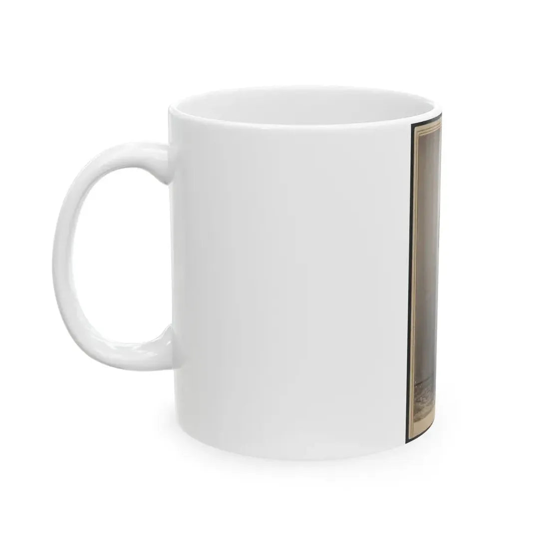 Private William Sargent Of Co. E, 53rd Pennsylvania Infantry Regiment, In Uniform, After The Amputation Of Both Arms (U.S. Civil War) White Coffee Mug - Go Mug Yourself