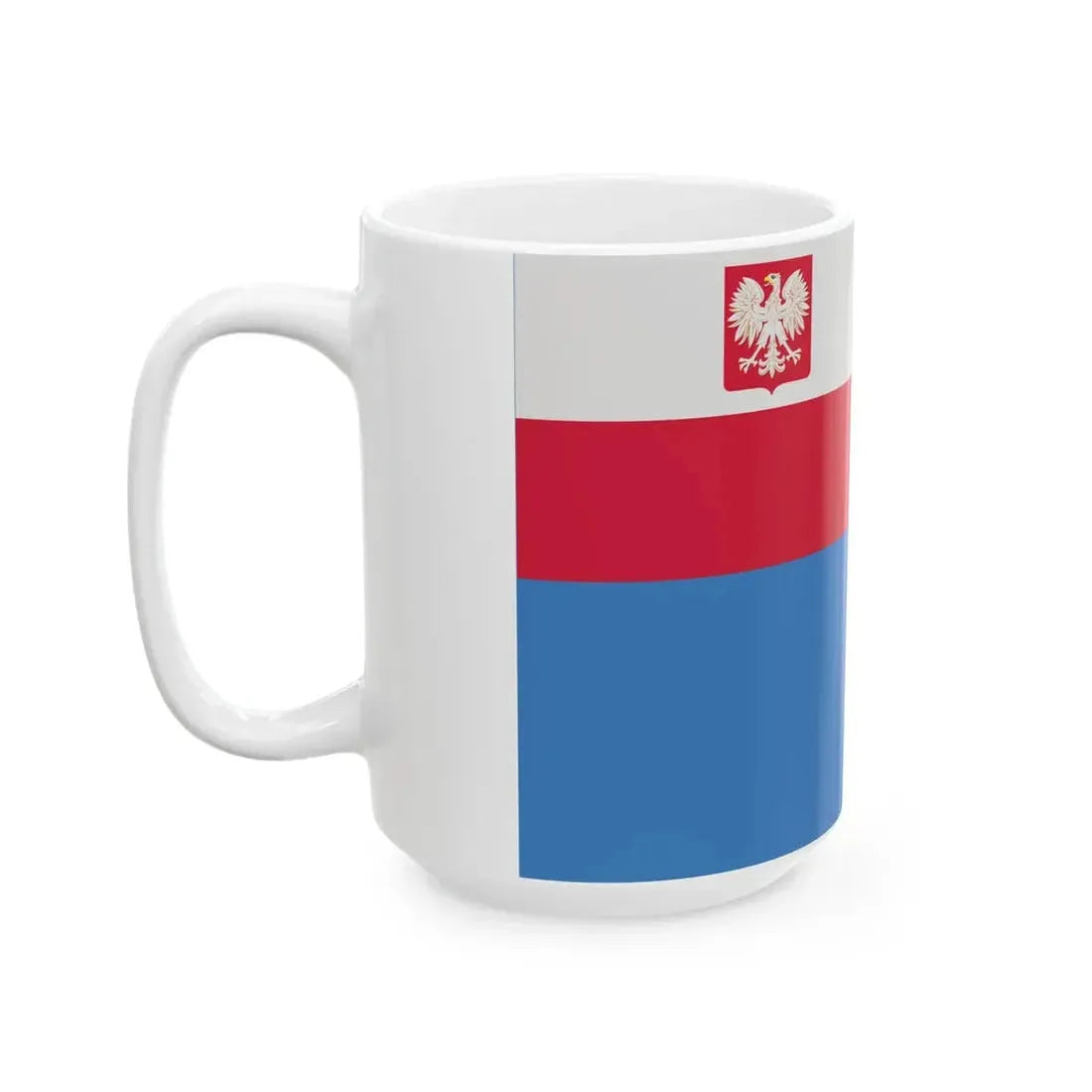 PRL Bandera pjp (Poland) White Coffee Mug - Go Mug Yourself