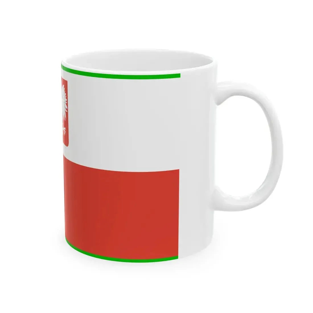 PRL Border Defence naval aviation flag (Poland) White Coffee Mug - Go Mug Yourself