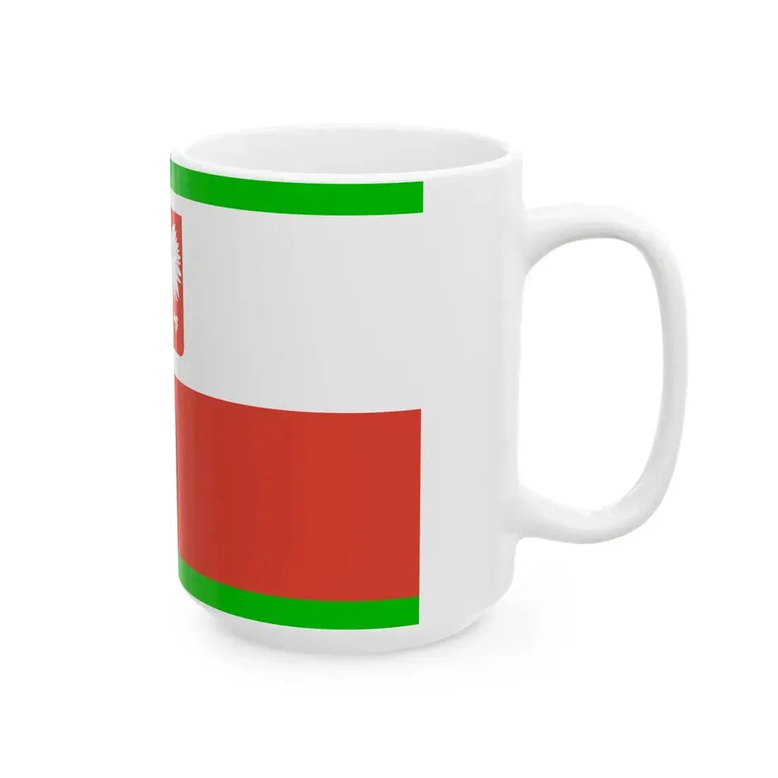 PRL Border Defence naval aviation flag (Poland) White Coffee Mug - Go Mug Yourself