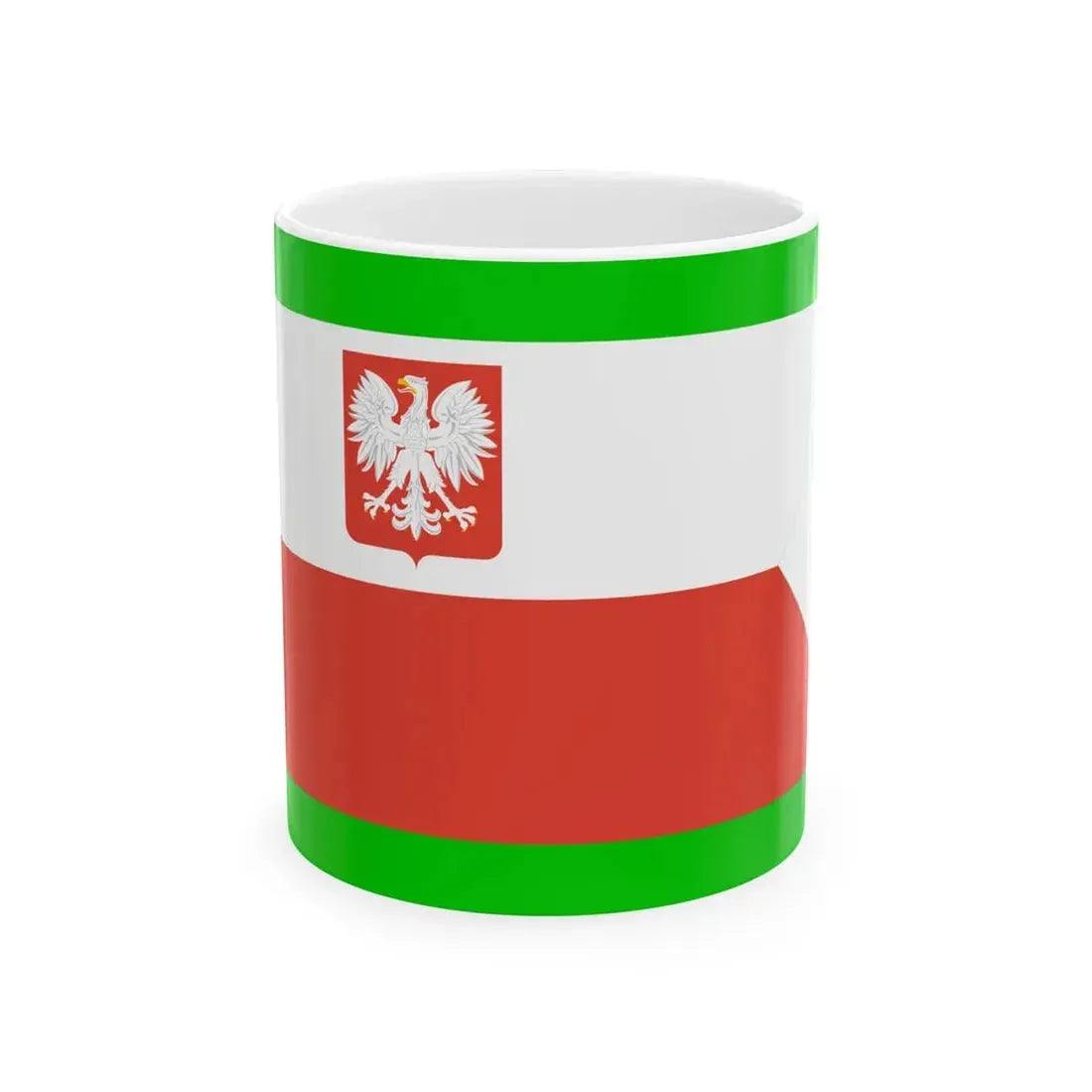 PRL Ensign Border Defence Army v2 (Poland) White Coffee Mug 11oz - Go Mug Yourself