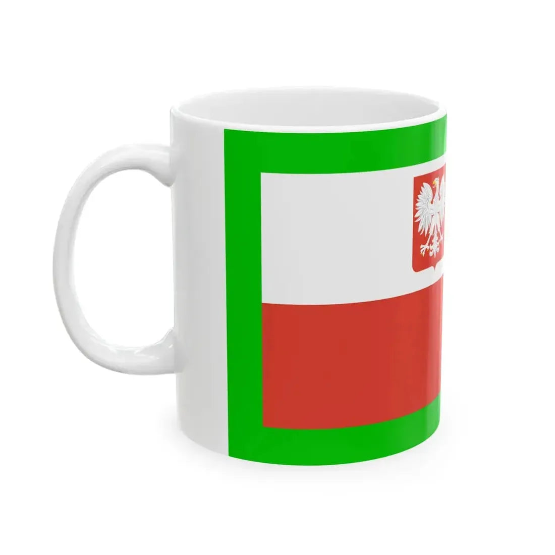 PRL Ensign Border Defence Army v2 (Poland) White Coffee Mug - Go Mug Yourself