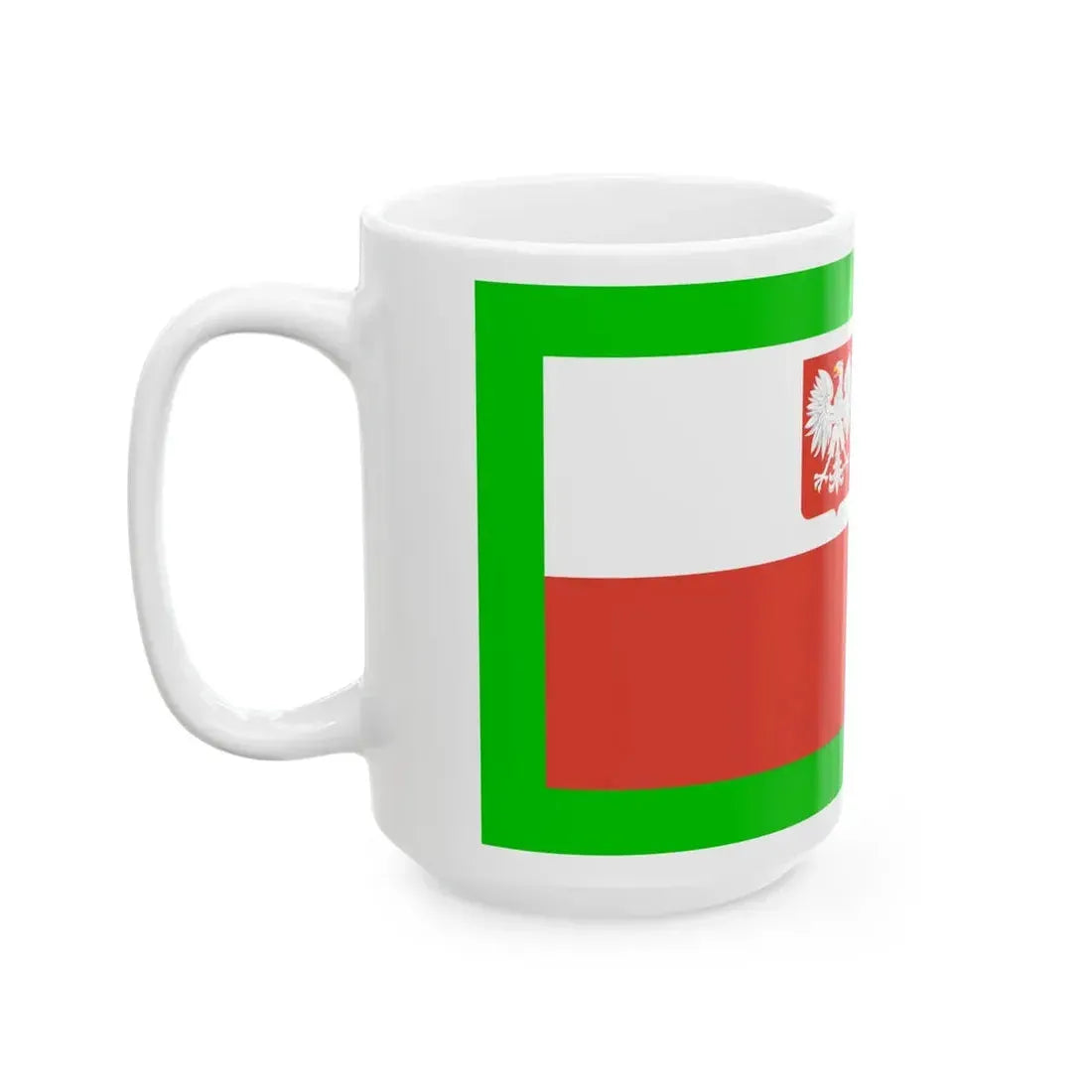 PRL Ensign Border Defence Army v2 (Poland) White Coffee Mug - Go Mug Yourself