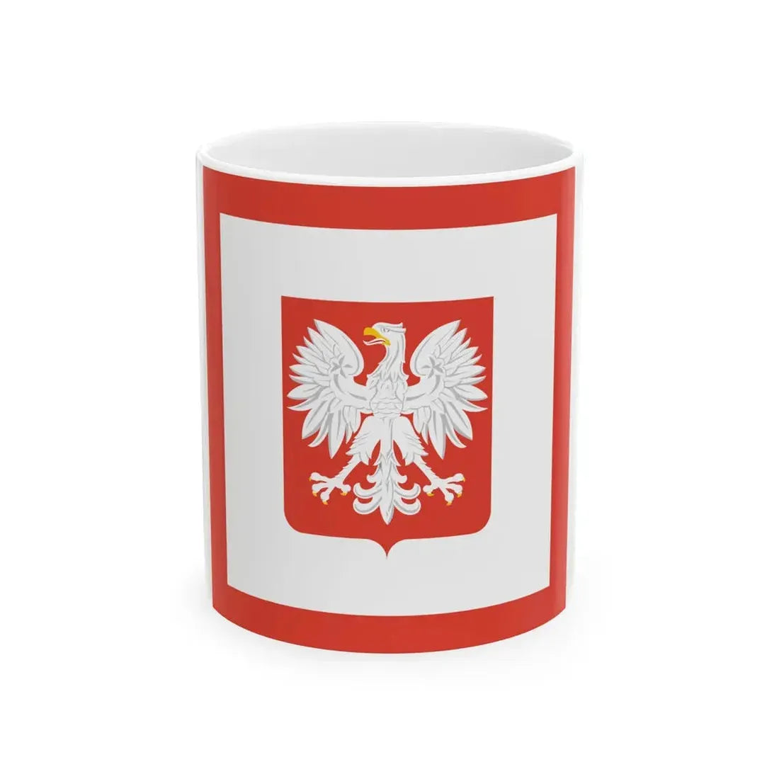 PRL Navy Coastal Units flag 61-90 (Poland) White Coffee Mug 11oz - Go Mug Yourself