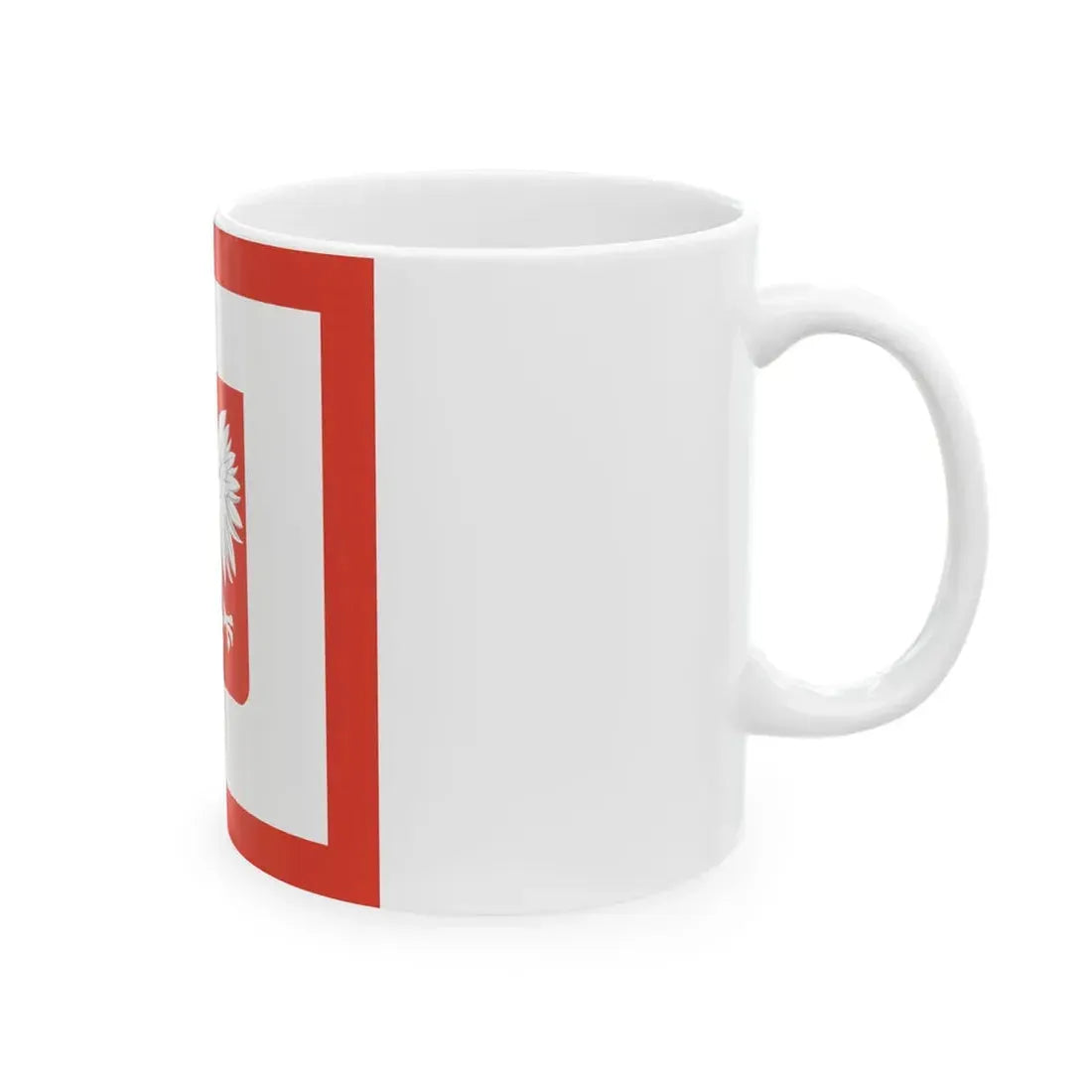 PRL Navy Coastal Units flag 61-90 (Poland) White Coffee Mug - Go Mug Yourself