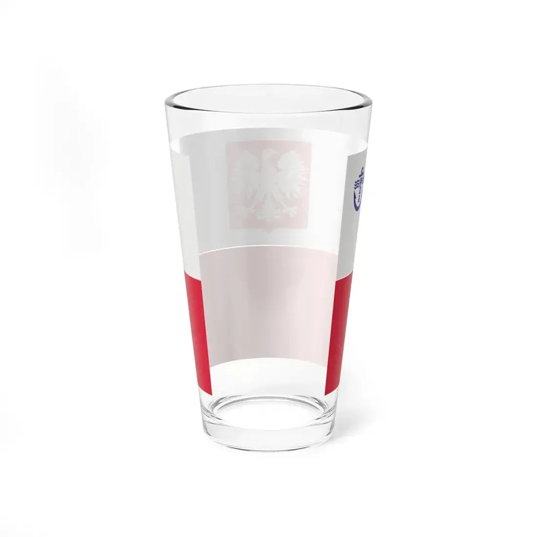 PRL PZZ ensign (Poland) Pint Glass 16oz - Go Mug Yourself