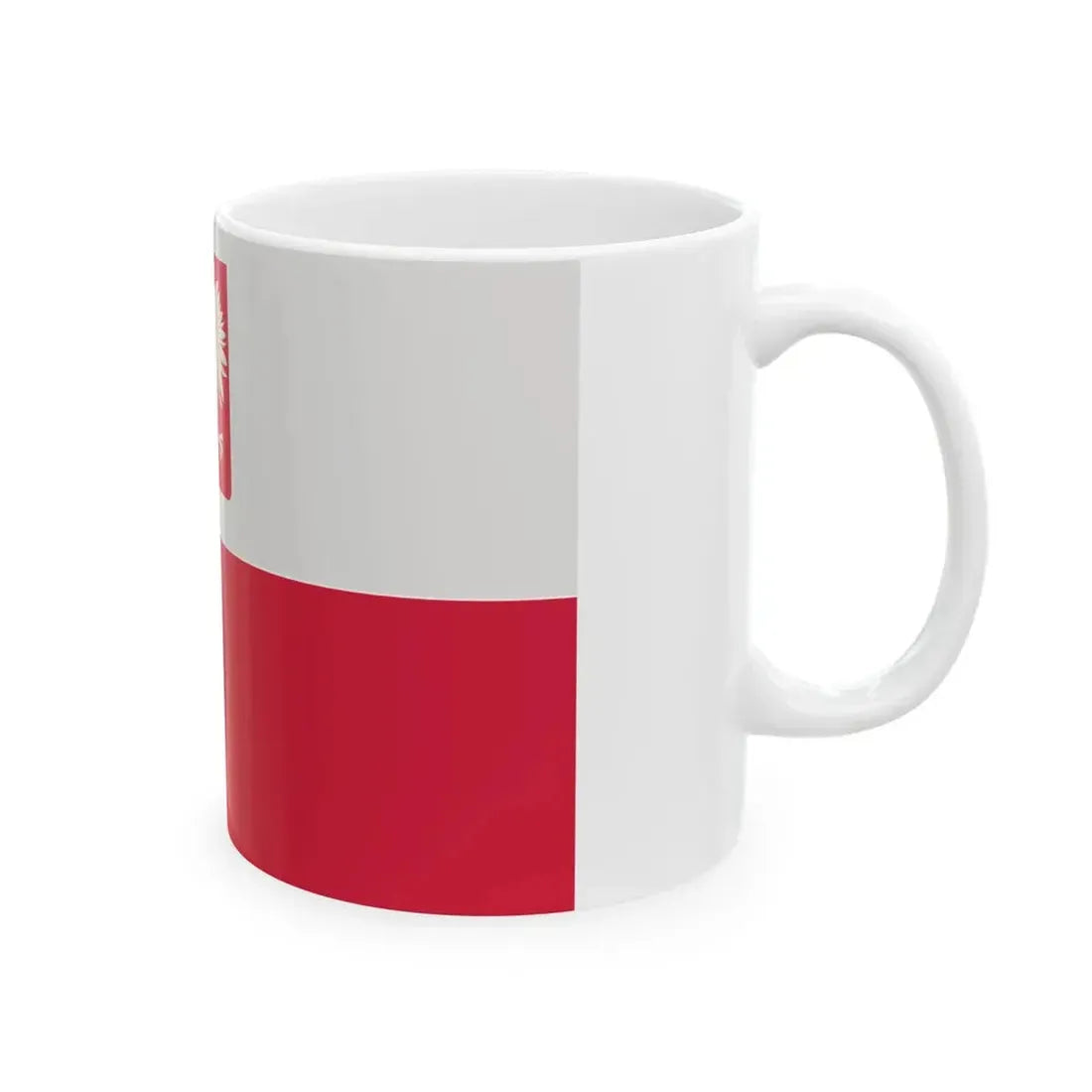PRL PZZ ensign (Poland) White Coffee Mug - Go Mug Yourself