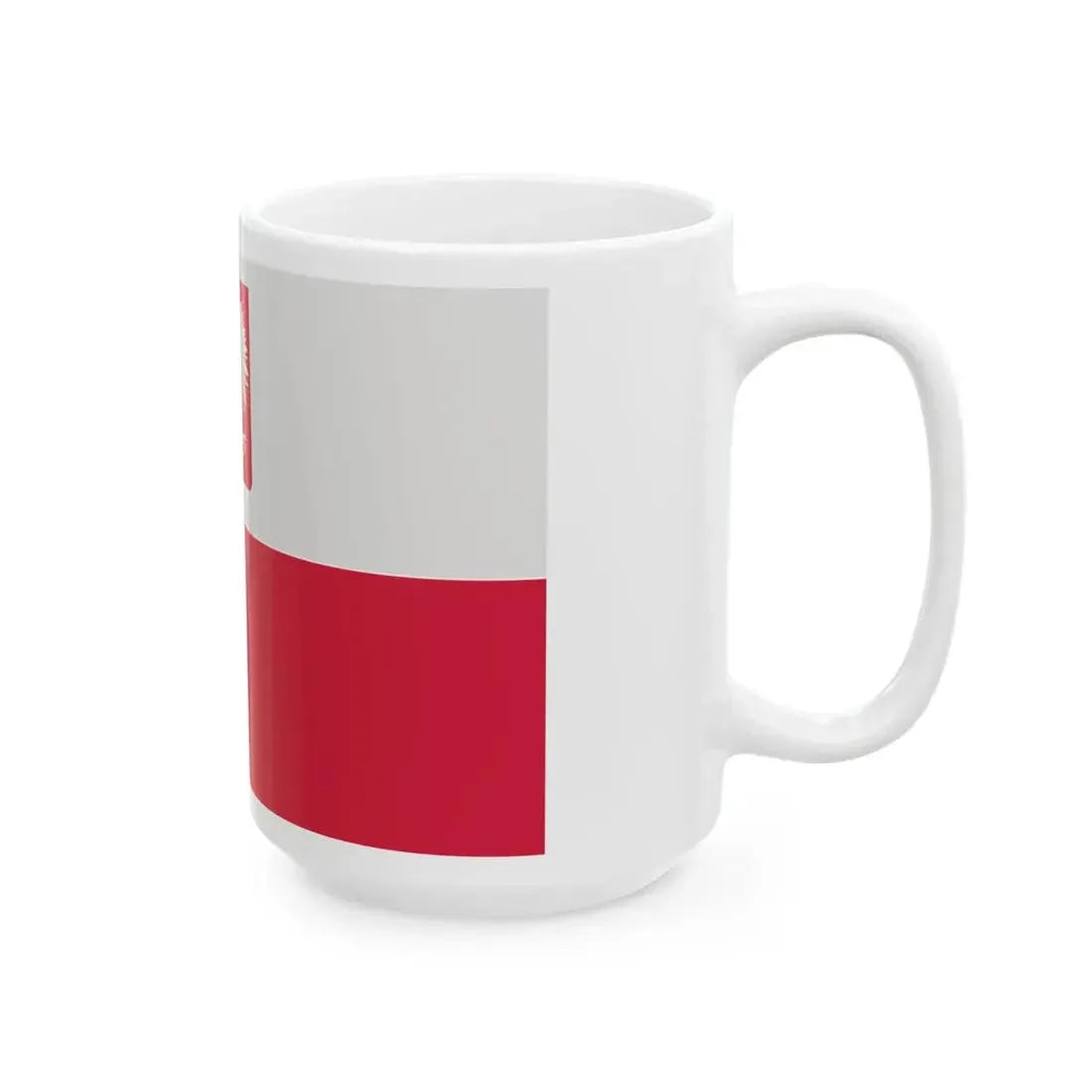 PRL PZZ ensign (Poland) White Coffee Mug - Go Mug Yourself