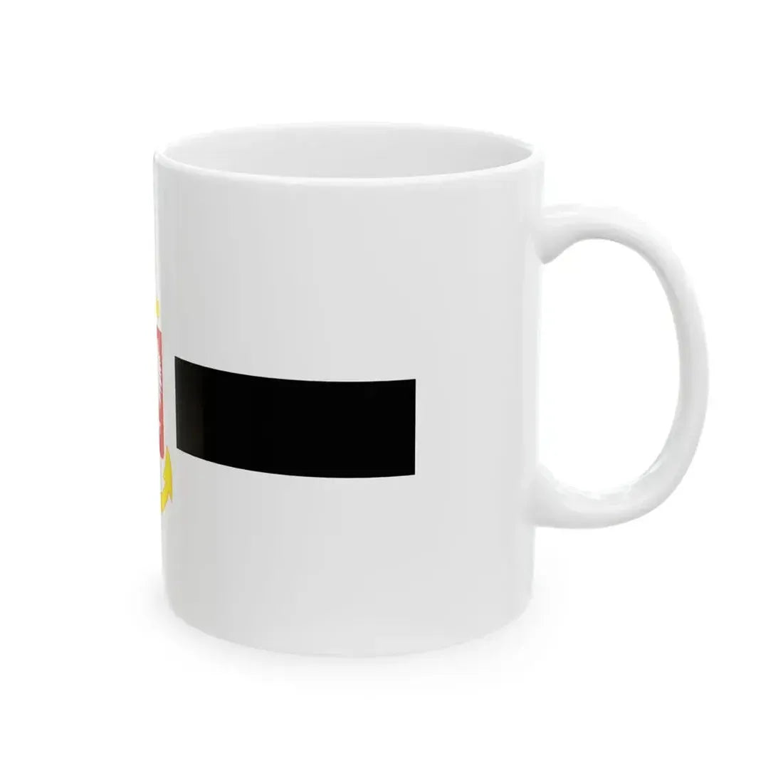 PRL service flag black (Poland) White Coffee Mug - Go Mug Yourself