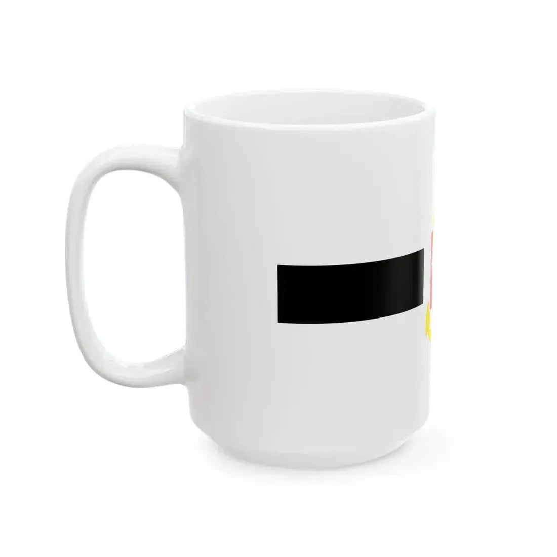 PRL service flag black (Poland) White Coffee Mug - Go Mug Yourself
