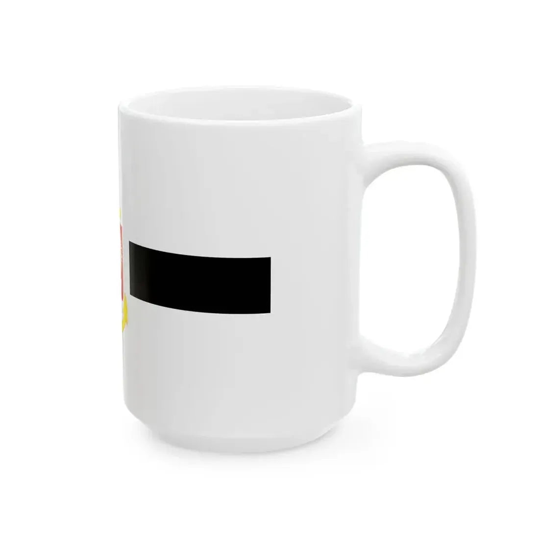 PRL service flag black (Poland) White Coffee Mug - Go Mug Yourself