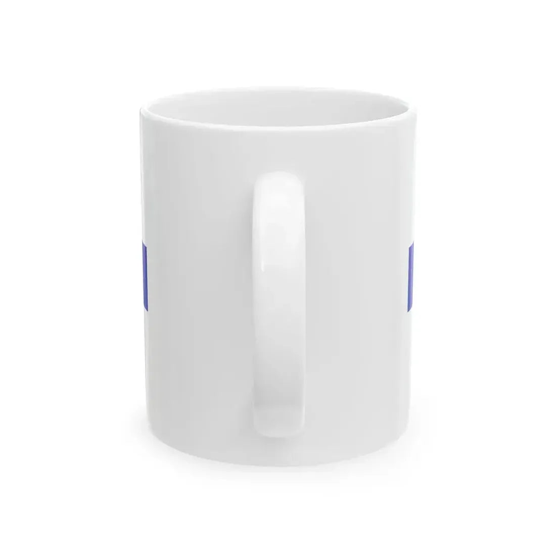 PRL service flag blue (Poland) White Coffee Mug - Go Mug Yourself