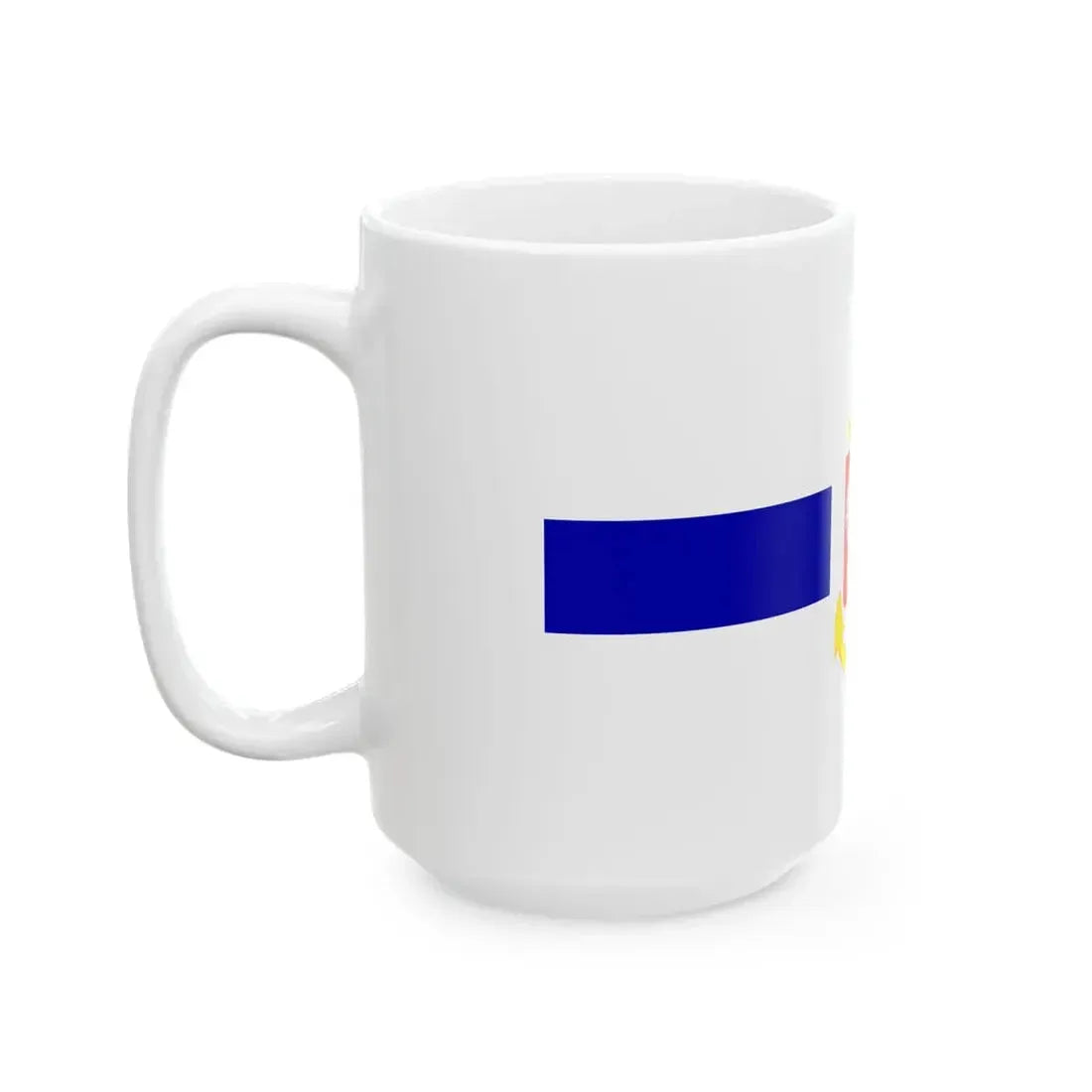 PRL service flag blue (Poland) White Coffee Mug - Go Mug Yourself