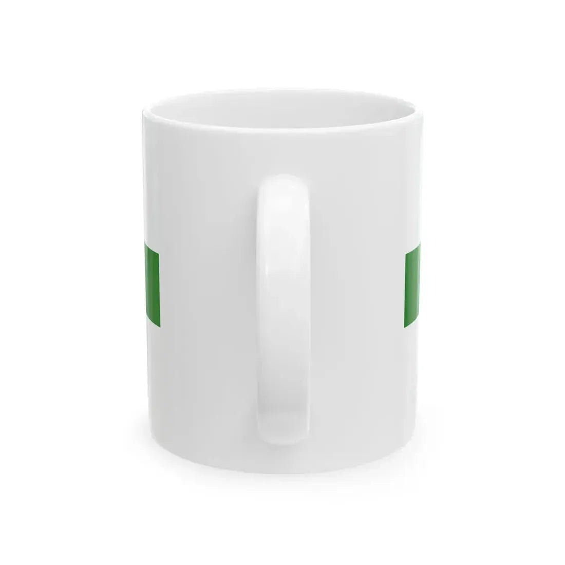 PRL service flag green (Poland) White Coffee Mug - Go Mug Yourself