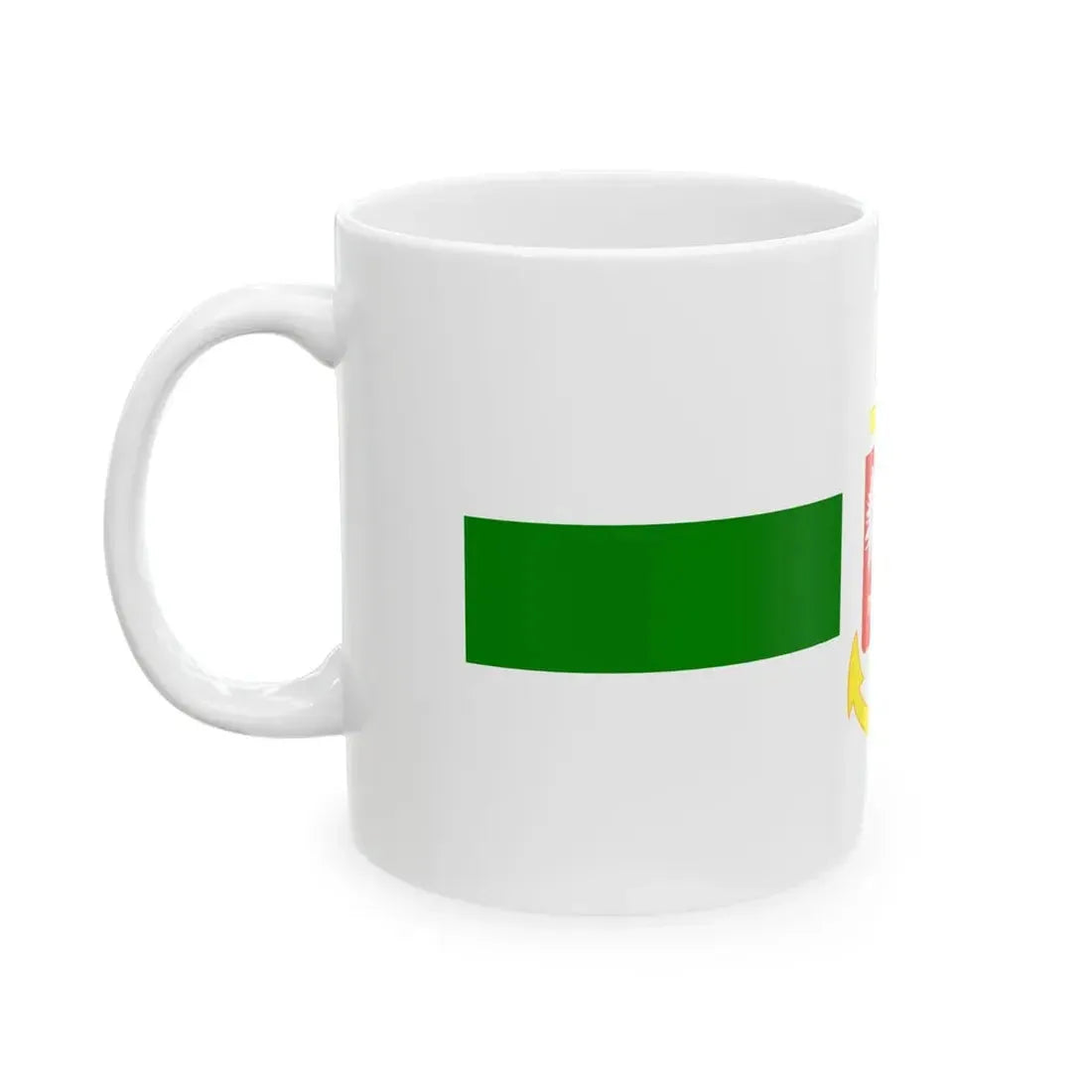 PRL service flag green (Poland) White Coffee Mug - Go Mug Yourself