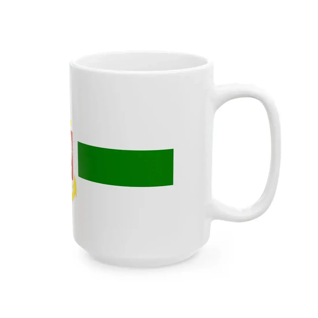 PRL service flag green (Poland) White Coffee Mug - Go Mug Yourself