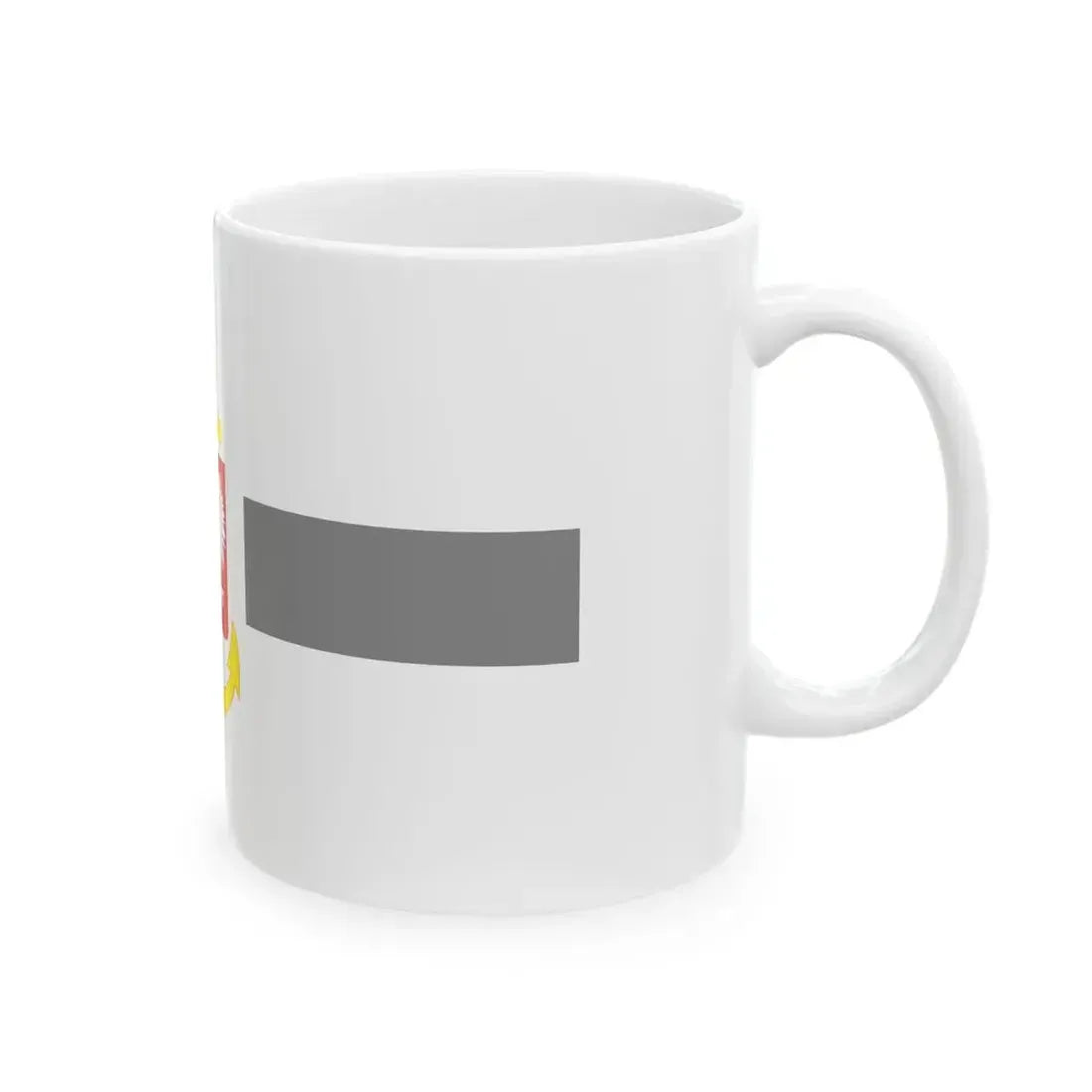 PRL service flag grey (Poland) White Coffee Mug - Go Mug Yourself