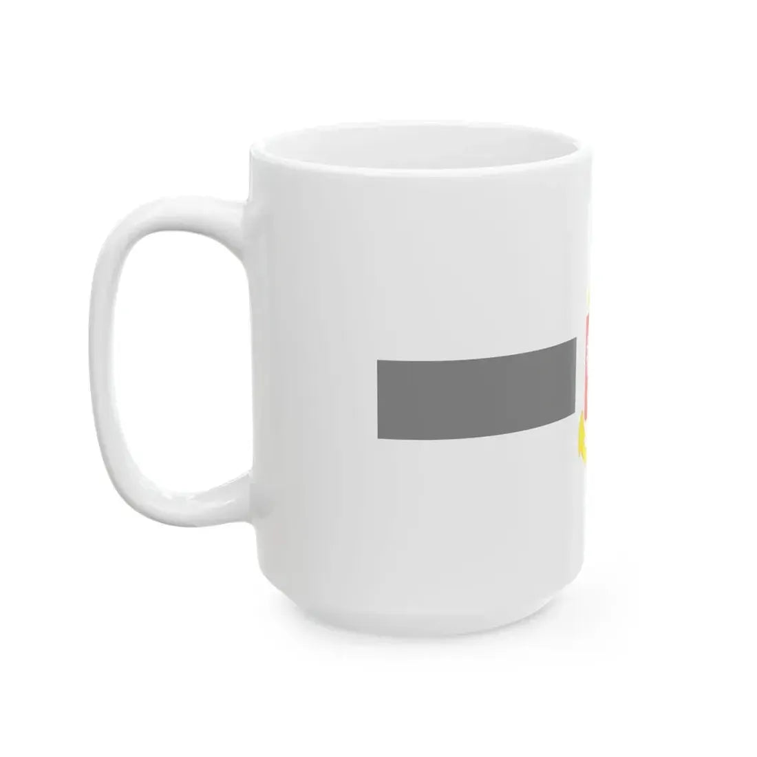 PRL service flag grey (Poland) White Coffee Mug - Go Mug Yourself