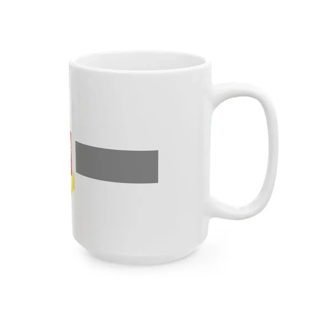 PRL service flag grey (Poland) White Coffee Mug - Go Mug Yourself