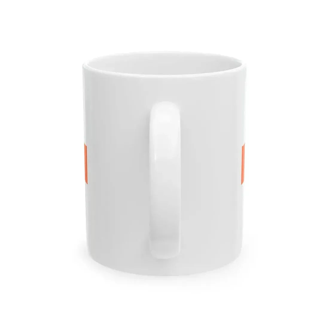 PRL service flag orange (Poland) White Coffee Mug - Go Mug Yourself