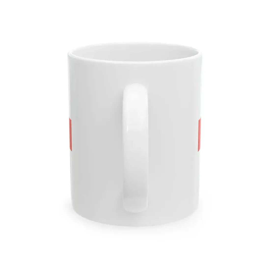 PRL service flag red (Poland) White Coffee Mug - Go Mug Yourself