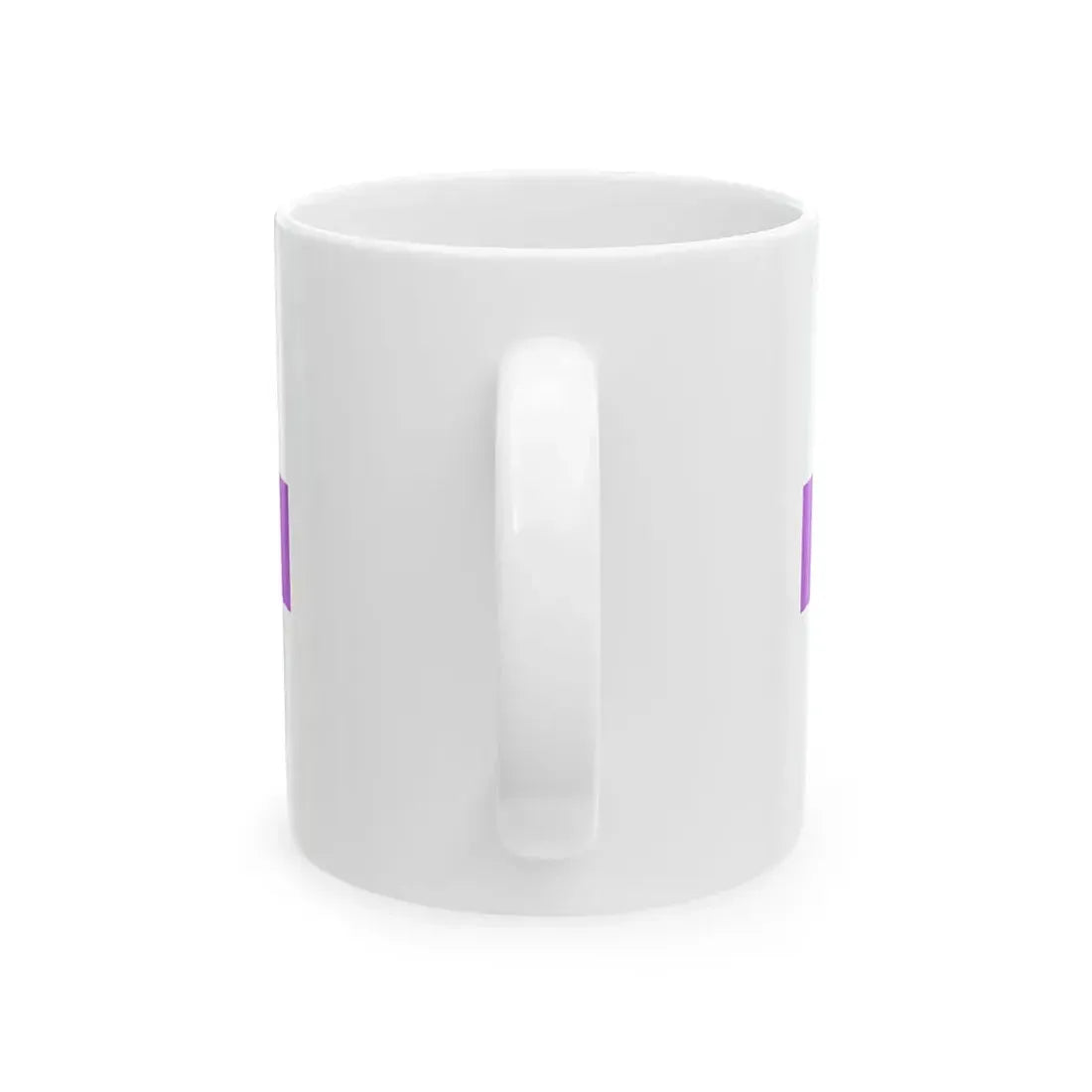 PRL service flag violet (Poland) White Coffee Mug - Go Mug Yourself