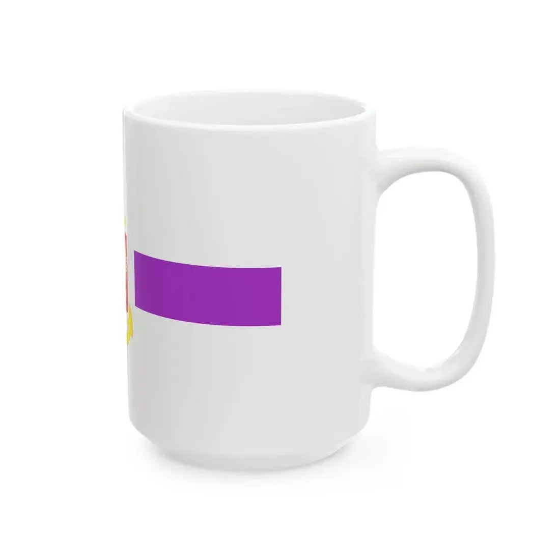 PRL service flag violet (Poland) White Coffee Mug - Go Mug Yourself