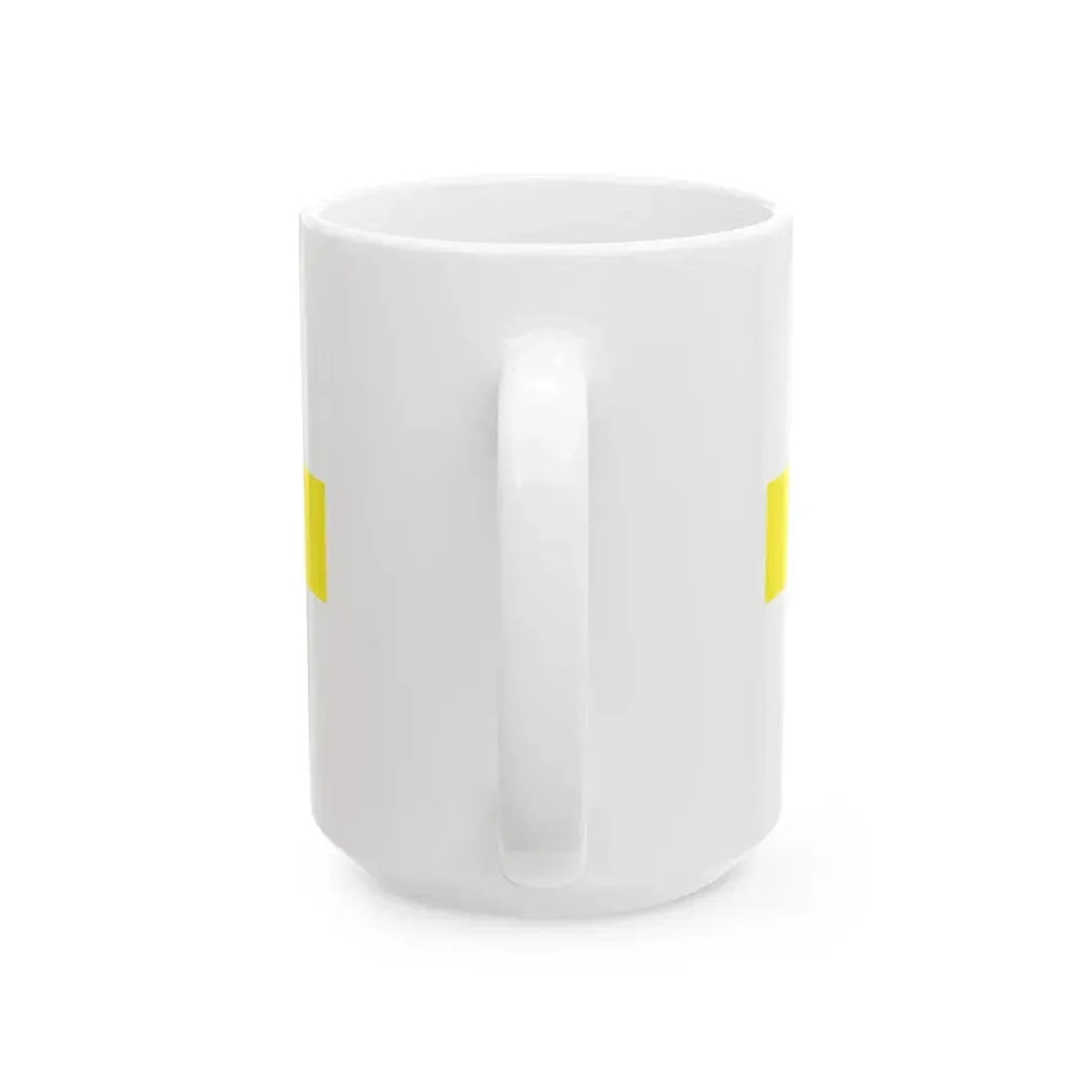 PRL service flag yellow (Poland) White Coffee Mug - Go Mug Yourself