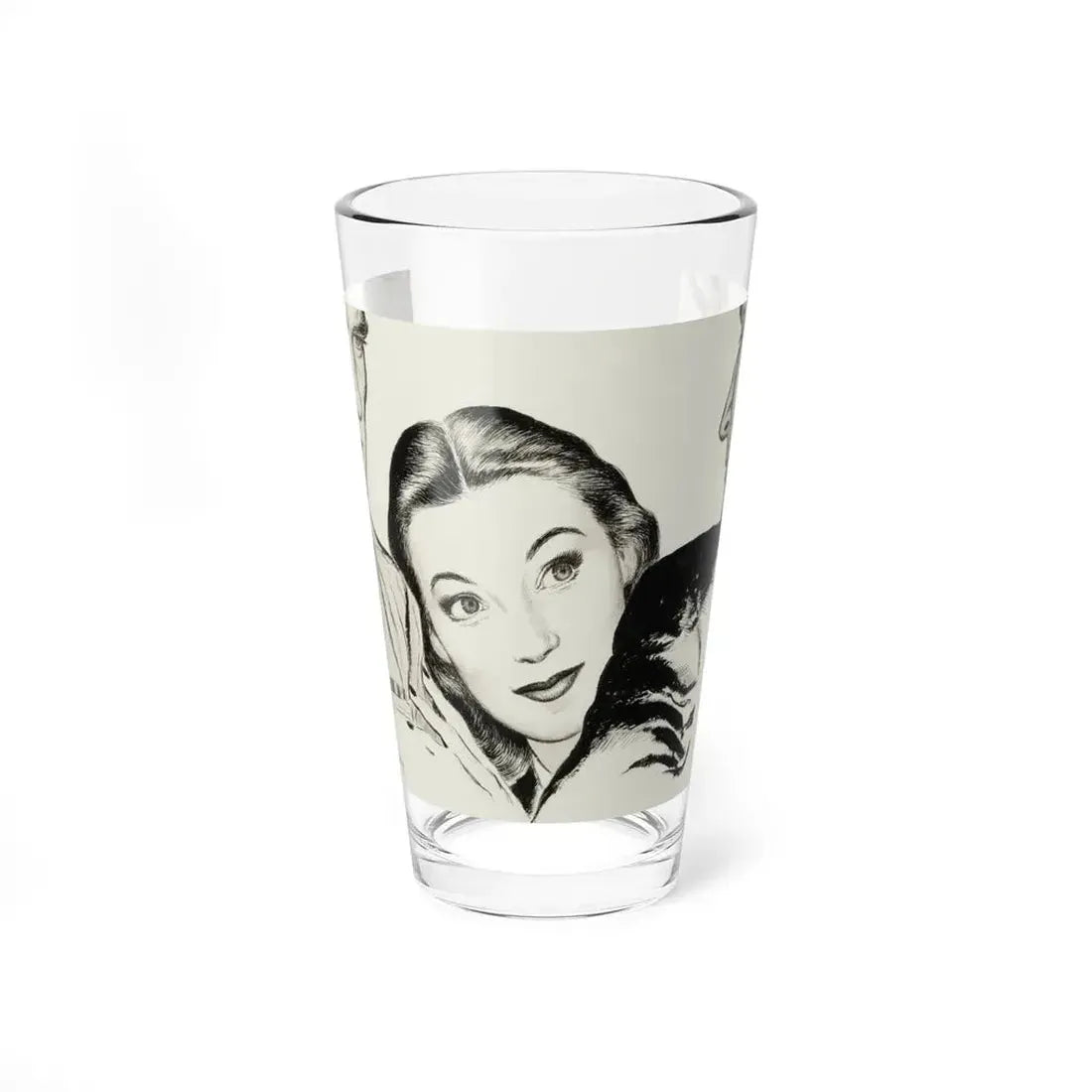 Probable interior magazine illustration, circa 1940 (Magazine Illustration) Pint Glass 16oz 16oz - Go Mug Yourself