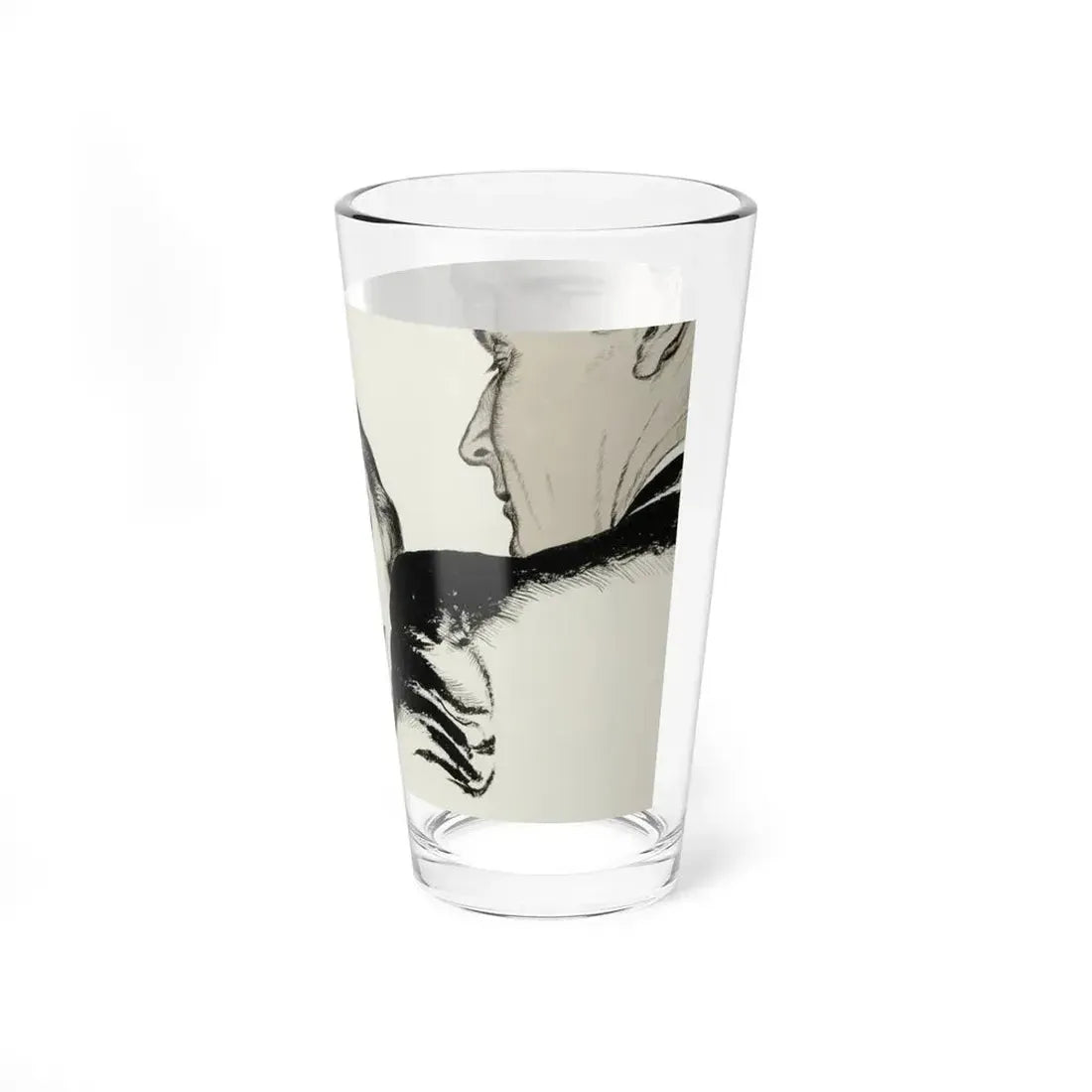 Probable interior magazine illustration, circa 1940 (Magazine Illustration) Pint Glass 16oz - Go Mug Yourself