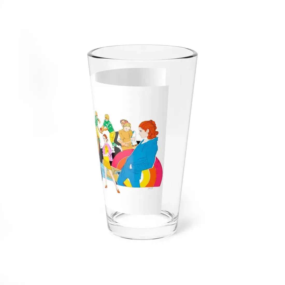 Production Art 1 (undated) (Magazine Illustration) Pint Glass 16oz - Go Mug Yourself