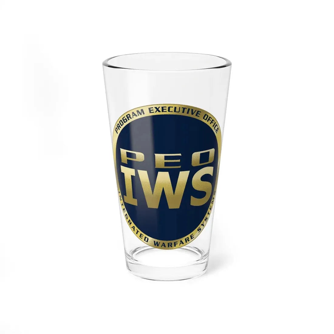 Program Executive Office IWS (U.S. Navy) Pint Glass 16oz 16oz - Go Mug Yourself