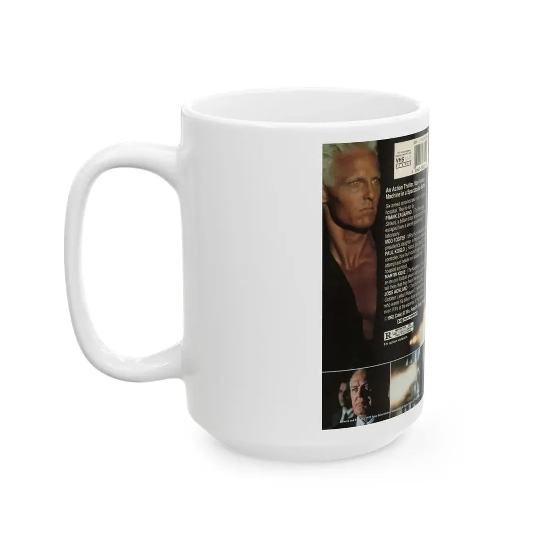 PROJECT SHADOWCHASER SCIFI (VHS COVER) - White Coffee Mug - Go Mug Yourself