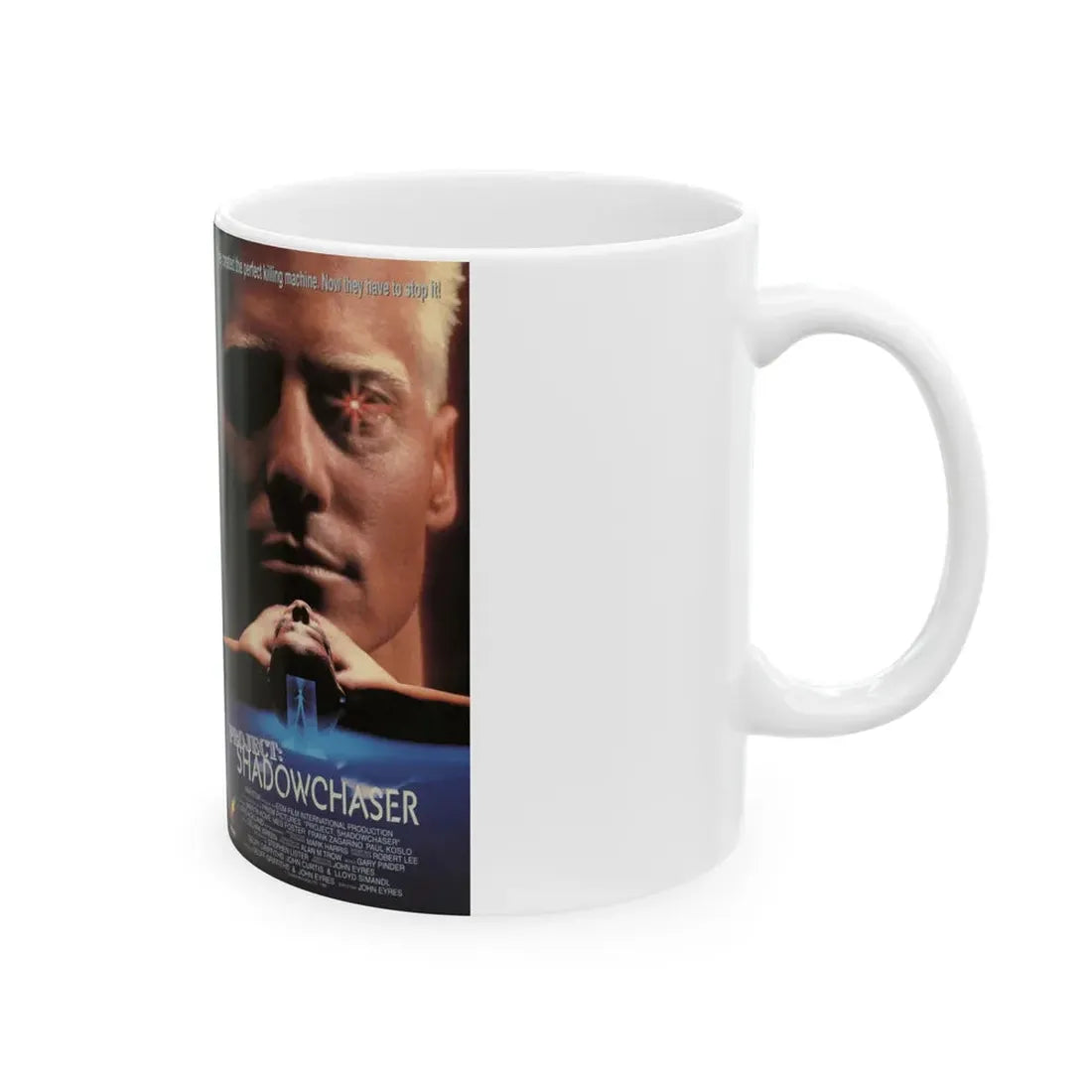 PROJECT SHADOWCHASER SCIFI (VHS COVER) - White Coffee Mug - Go Mug Yourself